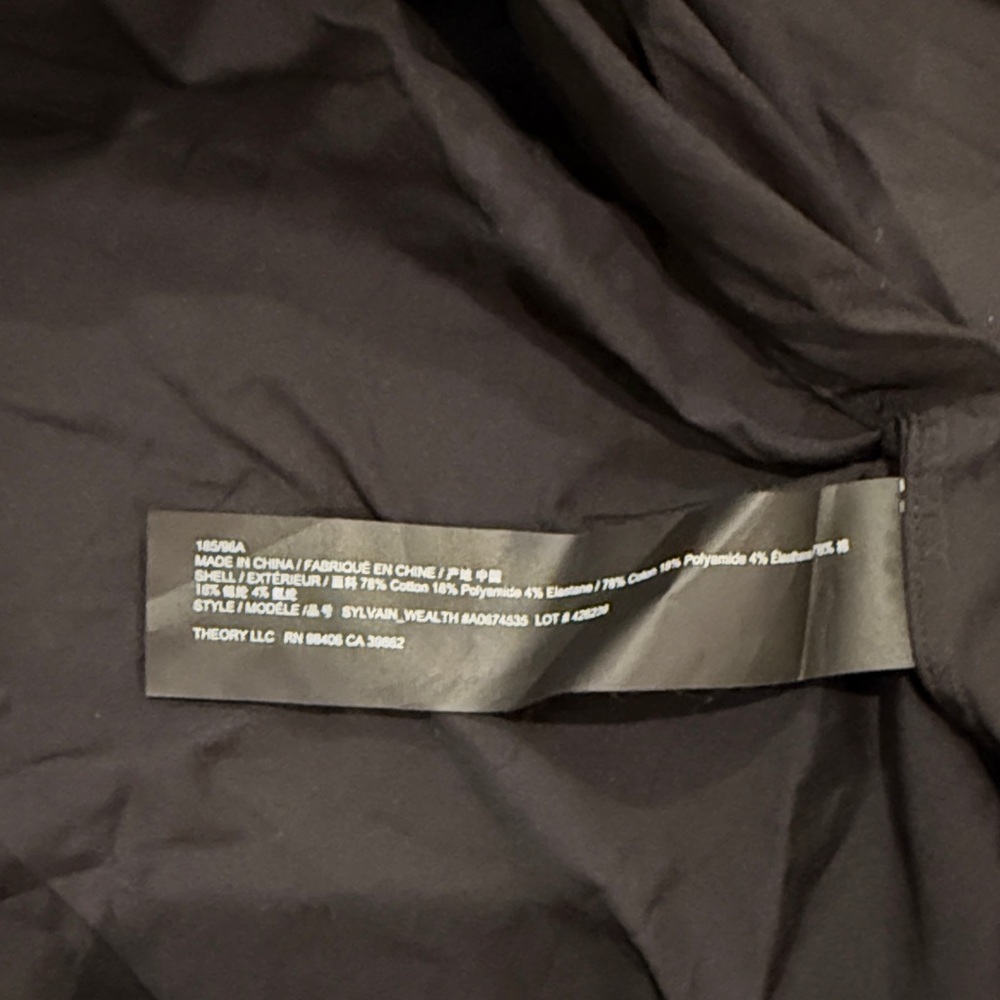 Theory Sylvain Wealth Poplin Long-Sleeve Shirt - Picture 3 of 7